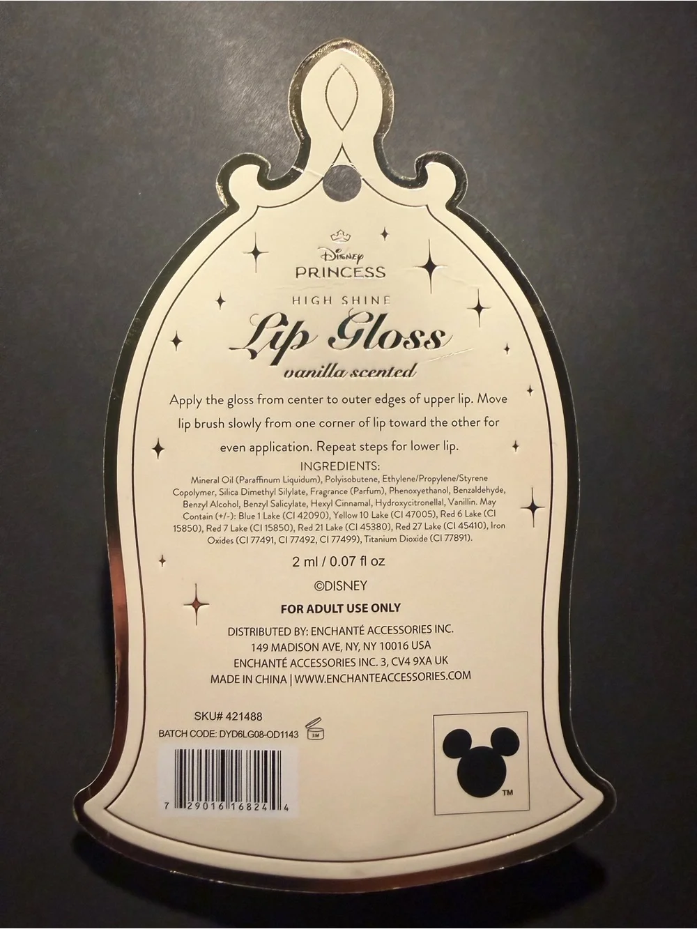 Disney Princess Lip Gloss Set - Pink & Peach